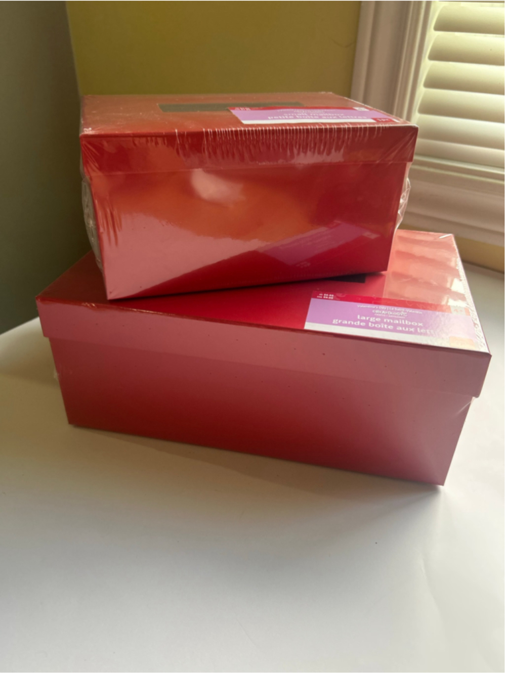 NEW Set of 2 Arts & Crafts Mailbox Set Red
